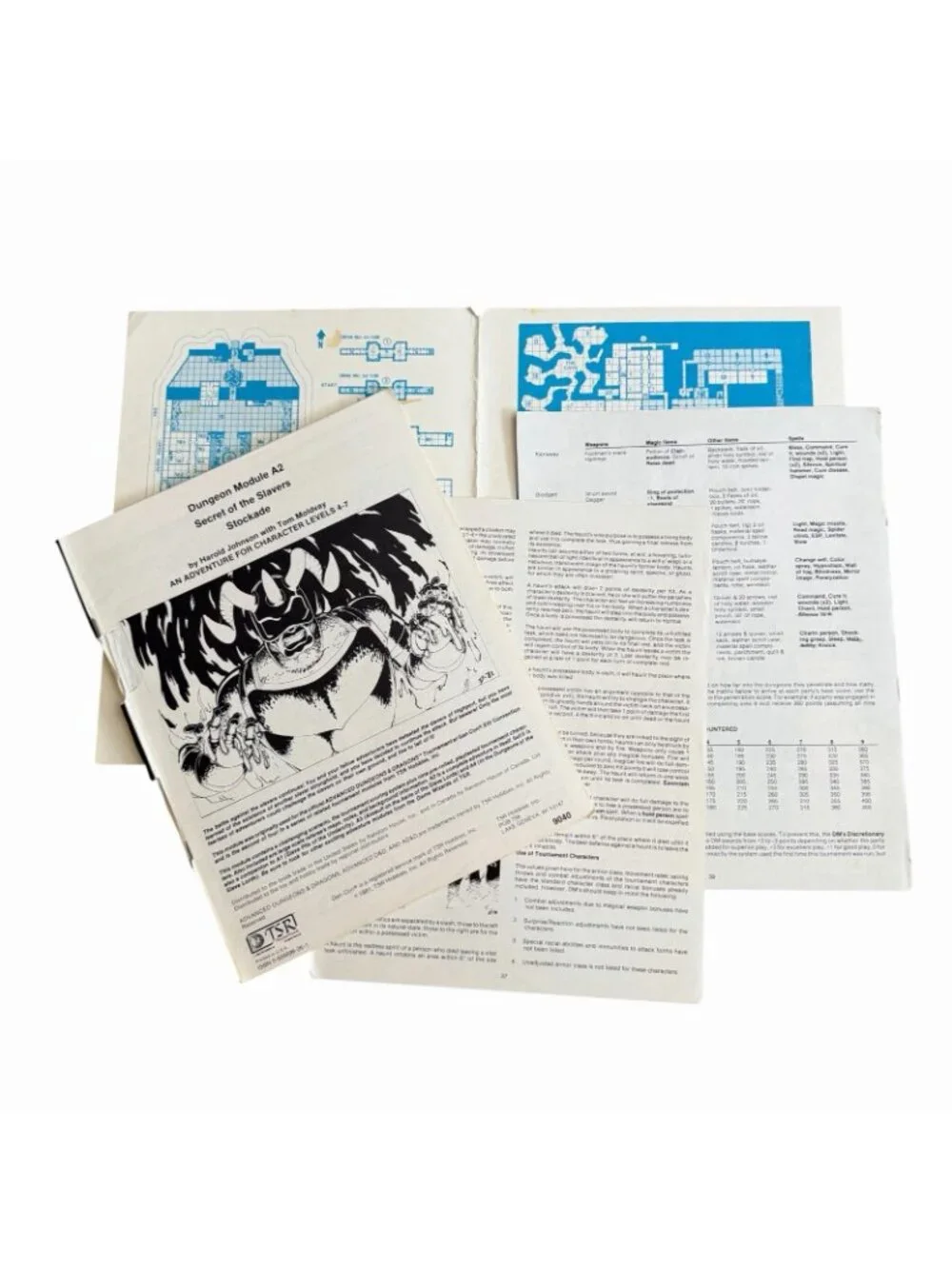 1981 Advanced Dungeons & Dragons Module A2 Secret of Slavers Stockade TSR 9040